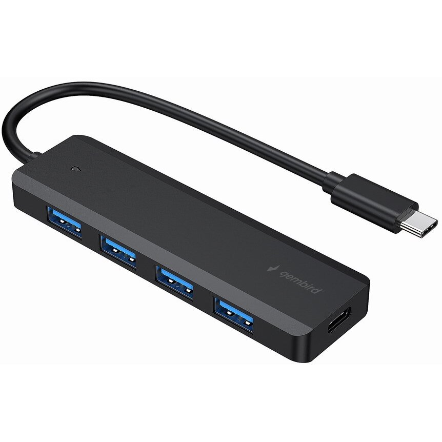 Hub USB UHB-CM-U3P4P-01  USB 3.1 Type-C Negru