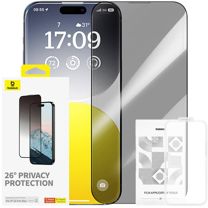 Folie Protectie Filtru Privacy  Diamond Series Phone 15 Pro Max