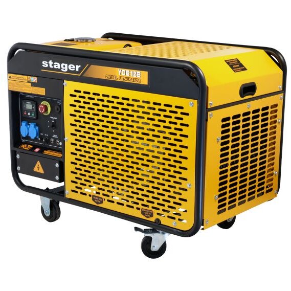 YDE12E Generator open frame 10kW monofazat diesel pornire la cheie
