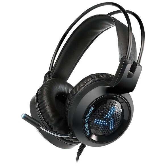 Căști Gaming Varr VH8020 cu Microfon Iluminare LED Negru — imaginea 3
