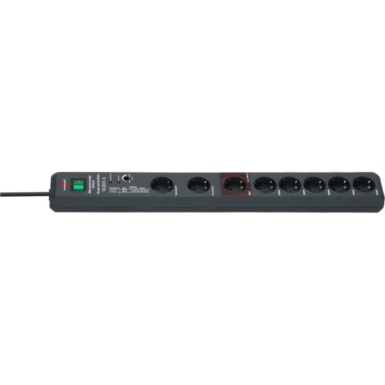 Prelungitor Secure Tec Power Strip 8 Prize Cablu 3M 16A/3500W Negru