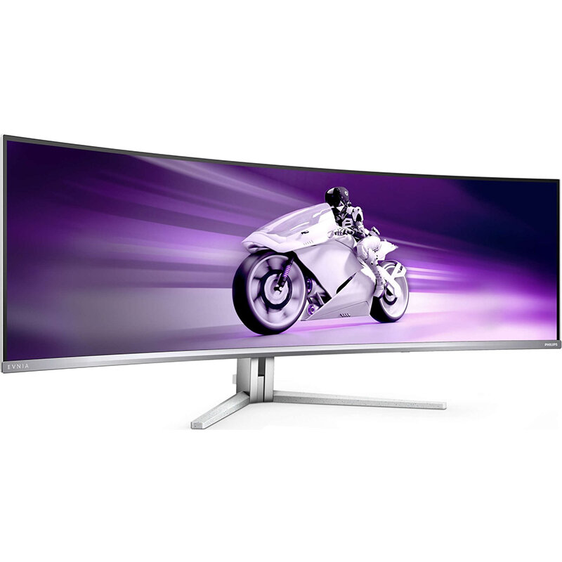 Monitor OLED Gaming Curbat Philips Evnia 8000 49M2C8900L 48.9 inch DQHD 0.03ms 144Hz White — imaginea 2