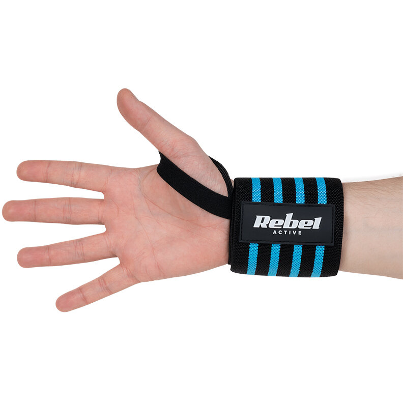 Benzi Încheietură Rebel ACTIVE 2x Bucăți Pentru Strângere Poliester Negru/Albastru — imaginea 5
