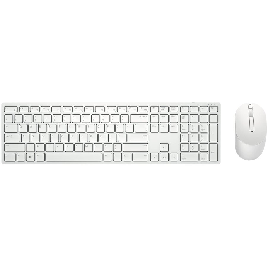 Kit Tastatura + Mouse KM5221W Wireless Alb