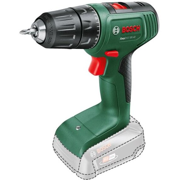 Masina de Gaurit si Insurubat 06039D8000 Pe Acumulator 18V 1630rpm 40Nm Fara Acumulator In Set Verde
