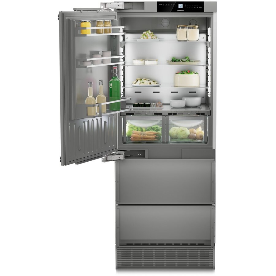 Combina Frigorifica ECBNe 7871 39dB 402L Clasa E Bio Fresh No Frost Gri