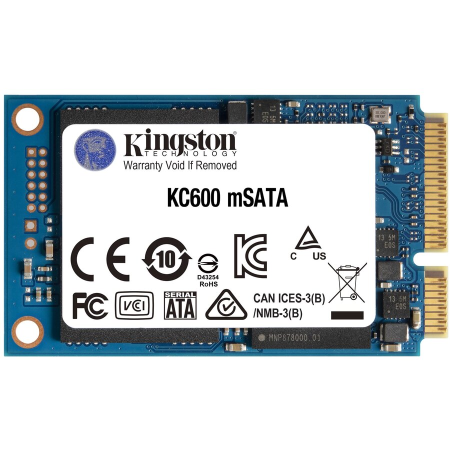 SSD Technology 256GB KC600 SATA3 mSATA