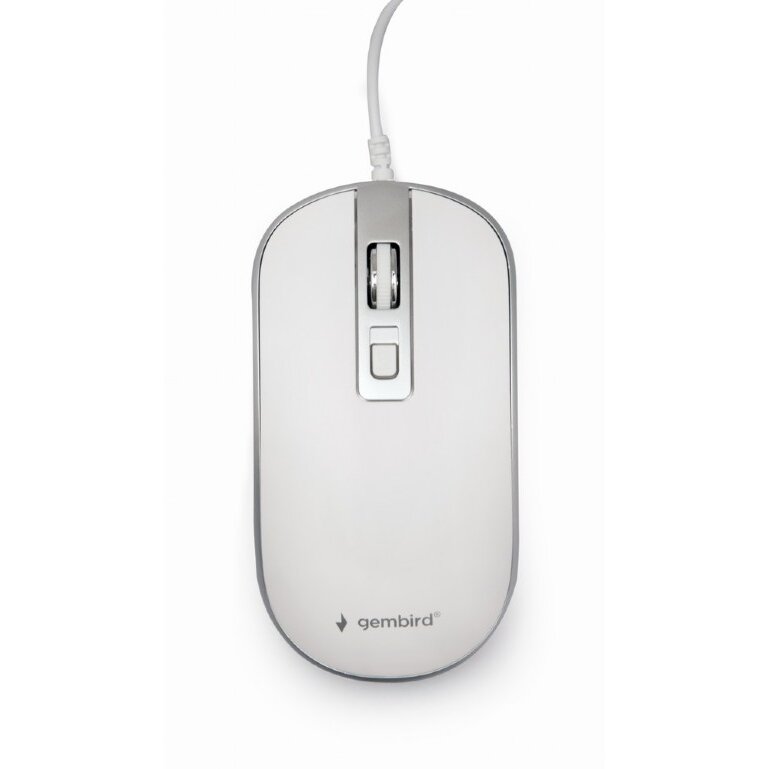 Mouse Optic MUS-4B-06-WS USB Alb/ Argintiu