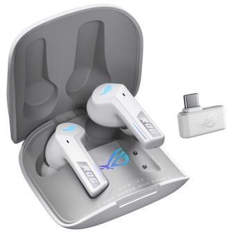 Casti Bluetooth Gaming ROG Cetra True Wireless Speednova White - imagine 3