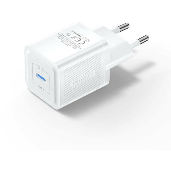 Incarcator retea GaN 1x USB-C, 20W White - imagine 2