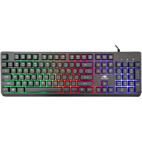 Tastatura Gaming BGK-02114 Starfish Layout US Iluminare RGB Negru
