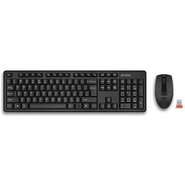 Kit Tastatura si Mouse GK-3+G3-330N Wireless 104 Taste Format Standard Mouse 1000dpi 3/1 Butoane Negru