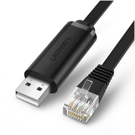 Cablu USB 2.0 (T) La RJ-45(T) 3M Negru