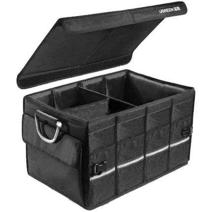 Organizator Portbagaj Auto Capacitate 55L Design Pliabil Water/Dust Proof Cu Capac Negru