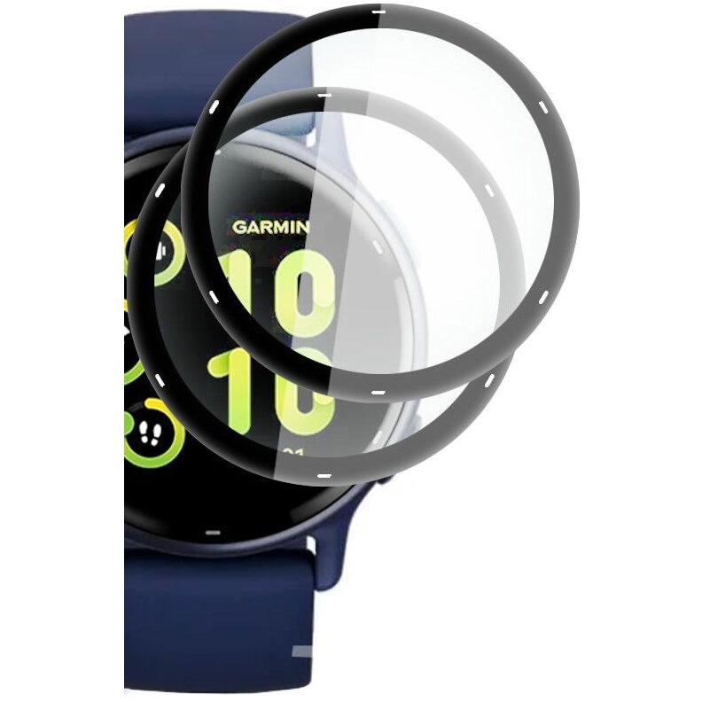 Accesoriu smartwatch Set 2 folii protectie HOFI Hybrid Glass 0.3mm 7H compatibil cu Garmin Vivoactive 5 Black