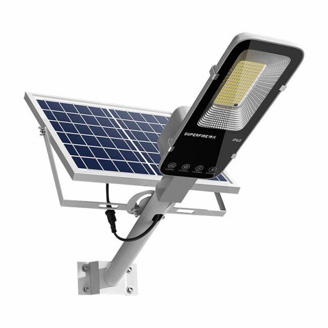 Lampă Solară Superfire FF5-A 63W 500lm 5000mAh IP65 LED Gri