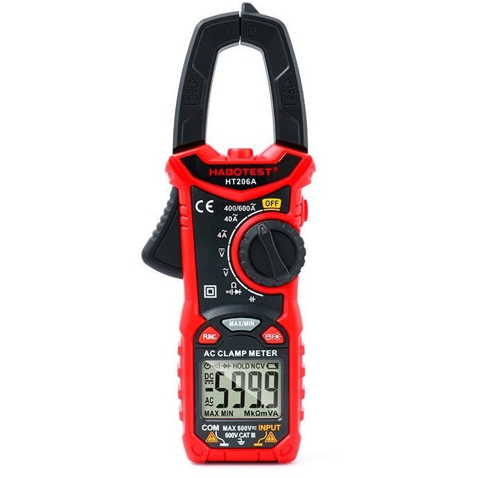 Clampmetru Habotest LCD Black Red HT206A