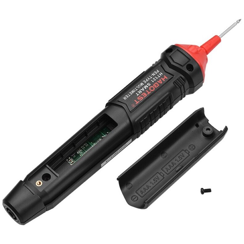 Aparat De Măsura Habotest HT121 Multimetru Universal Rezistente Capacități Frecvente Diode True RMS NCV Lanterna LED Funcții Smart Negru — imaginea 2
