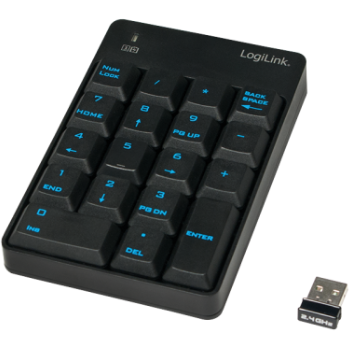 Tastatura Numerica  Wireless Negru