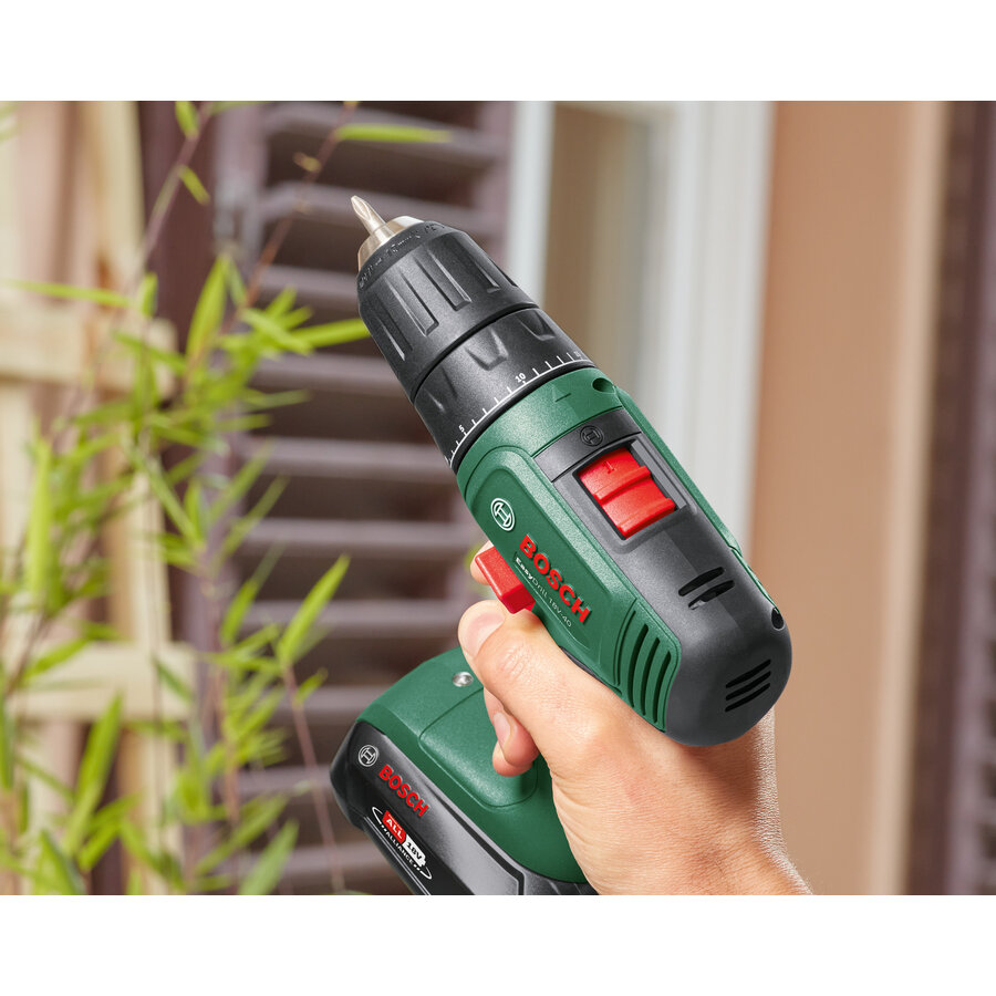 Mașina de Gaurit și Insurubat Bosch EasyDrill 18V-40 cu Acumulator 2 Trepte de Putere 18V 2Ah Verde — imaginea 3