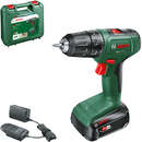 Masina de Gaurit si Insurubat Bosch EasyDrill 18V-40  cu Acumulator 2 Trepte de Putere 18V 2Ah Verde