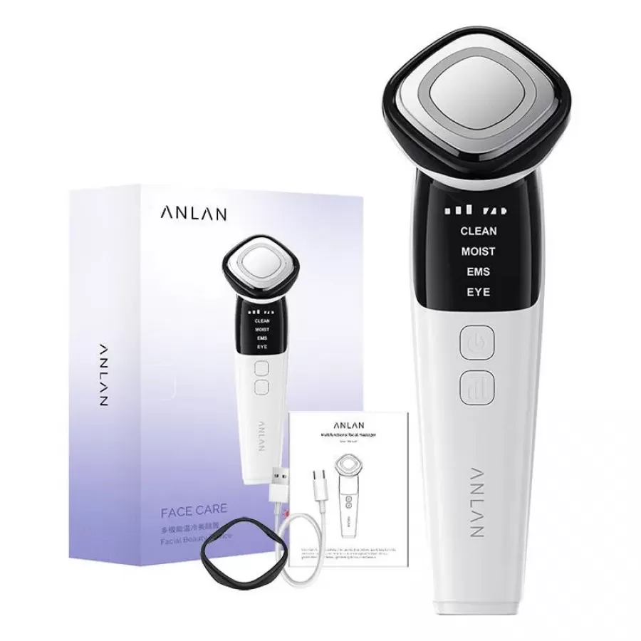 Aparat De Masaj Facial ANLAN 10000Rpm Alb/Negru
