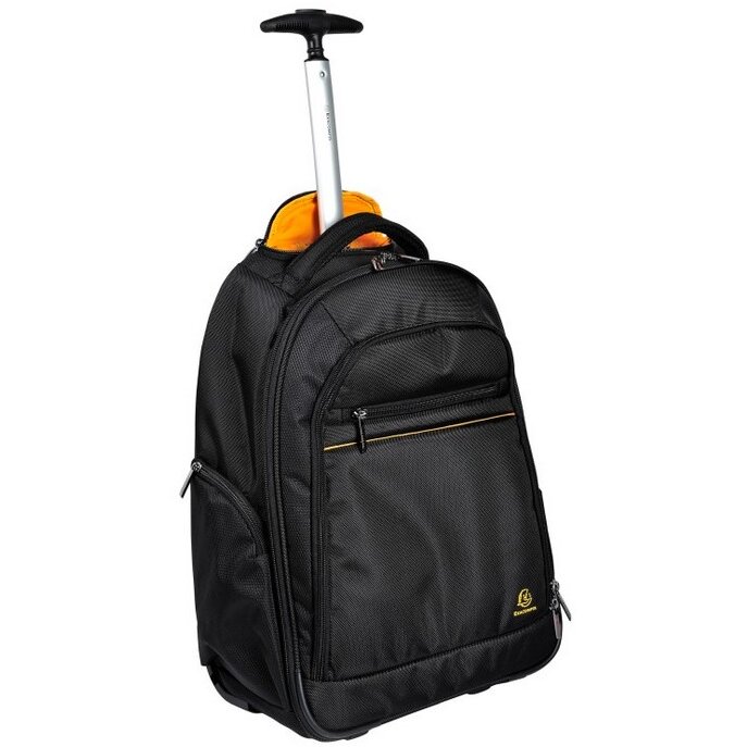 Rucsac Laptop NBK665 15.6 Inch cu Roti si Maner Telescopic Negru