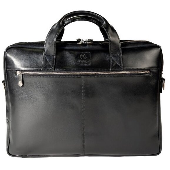 Geanta Dubla Exactive Leather 15.6 Inch Neagra