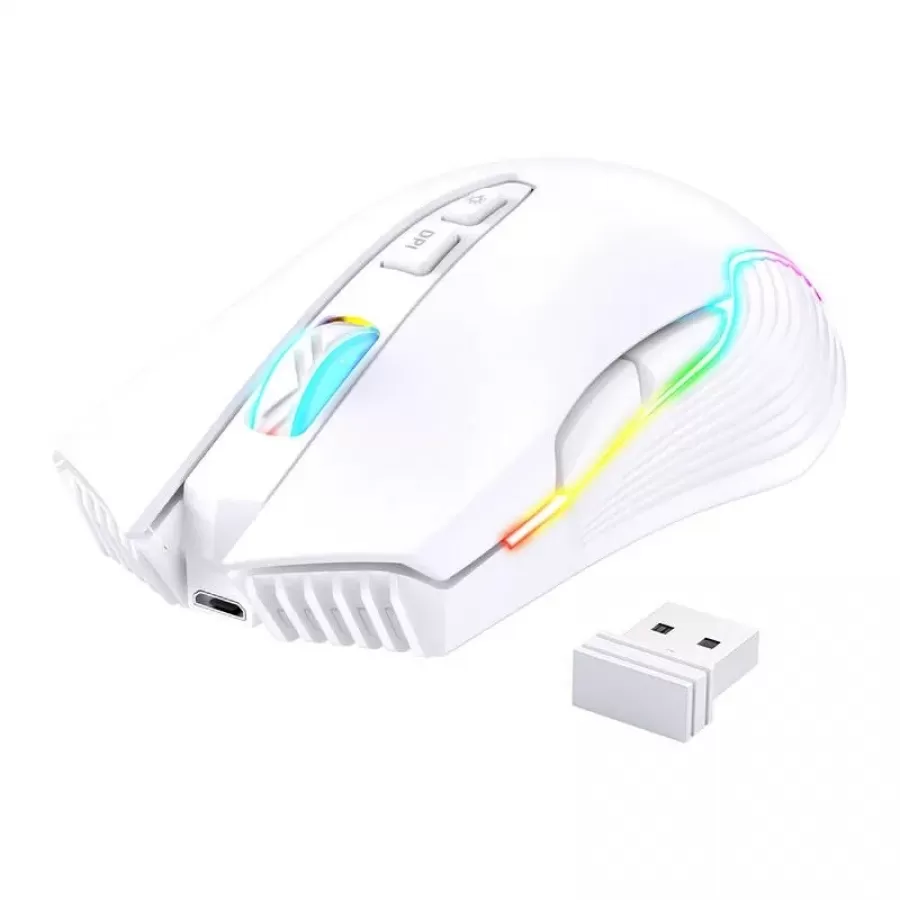 Mouse Gaming Onikuma CW905 Wireless 6400DPI Alb — imaginea 2