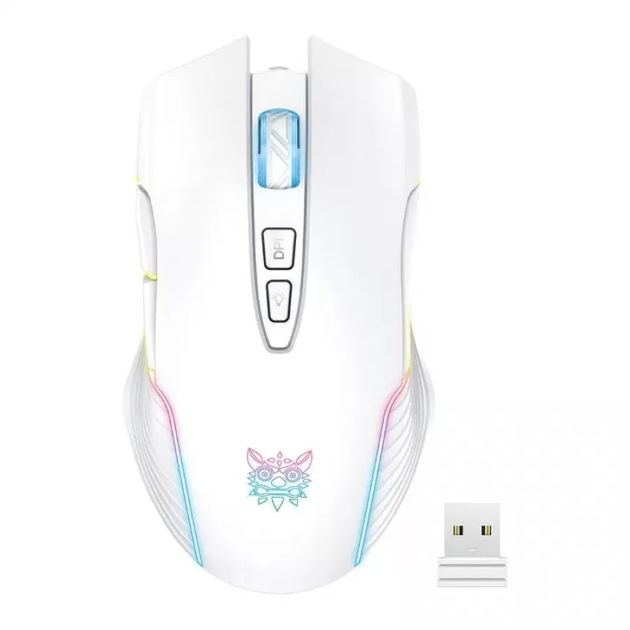 Mouse Gaming Onikuma CW905 Wireless 6400DPI Alb
