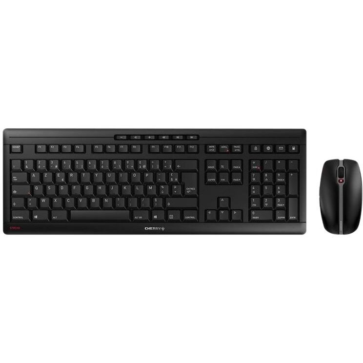 Kit Tastatura si Mouse JD-8560EU-2 Stream Desktop Rechargeable Wireless Layout US Euro Negru