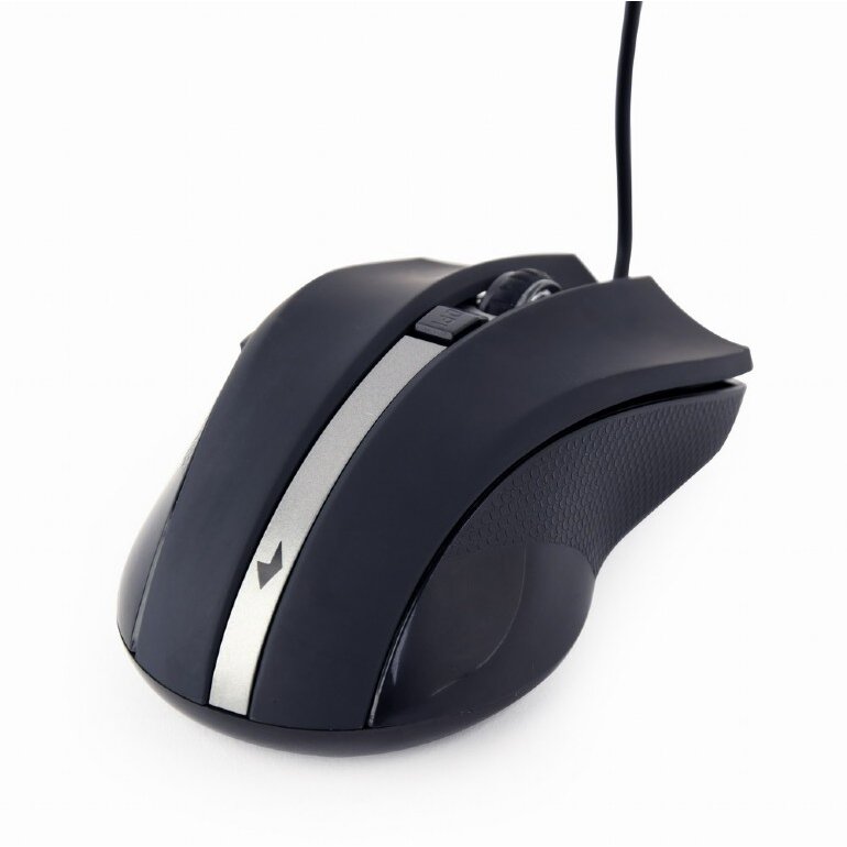 Mouse Laser MUS-GU-02 cu Fir USB Negru