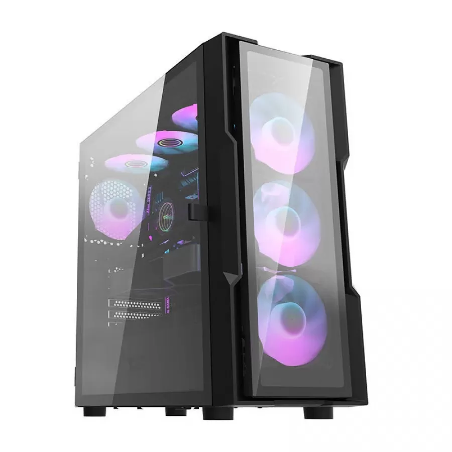 Carcasa Pc darkFlash DK431 Mesh 4 Ventilatoare Negru
