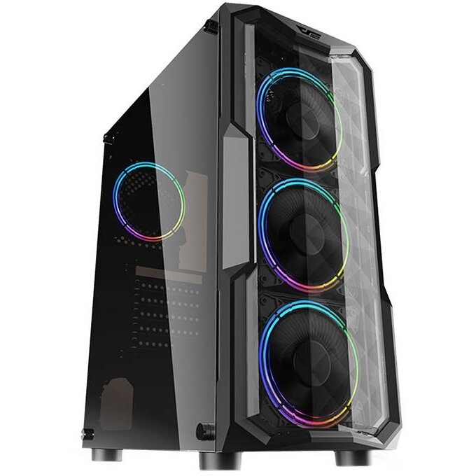 Carcasa PC Aquarius Acrylic Middle Tower Format ATX Negru