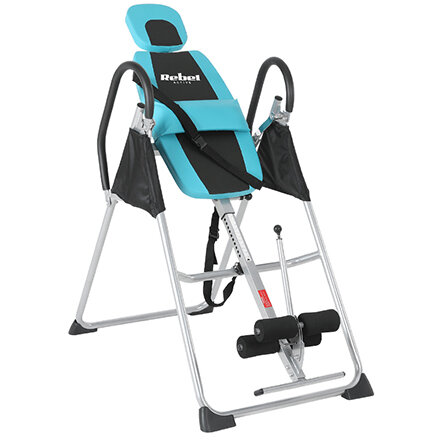 Masă Inversie Rebel ACTIVE Reabilitare Și Exerciții Inclinare 0-180grade Oțel Piele Sintetică Max 130kg Albastru