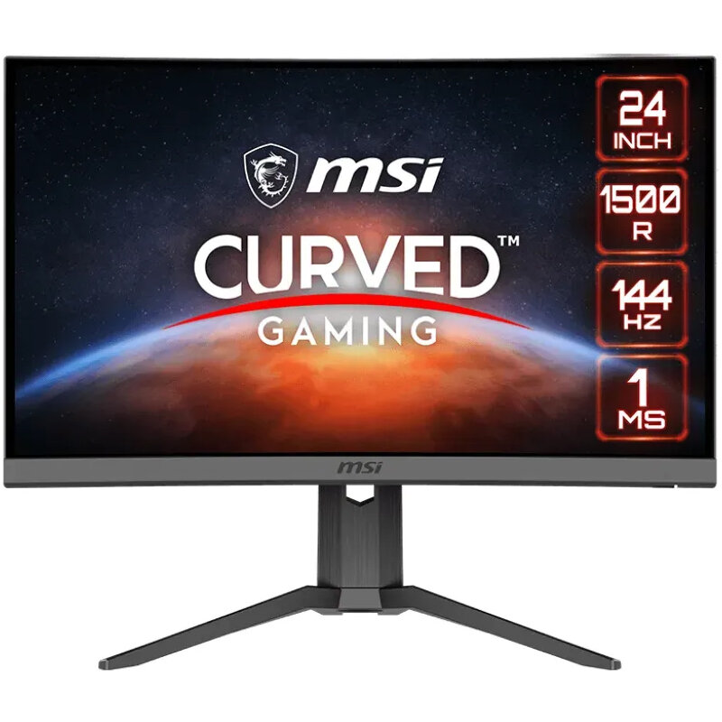 Monitor LED Gaming Curbat G24C6P E2 23.6 inch FHD VA 4ms VA Black