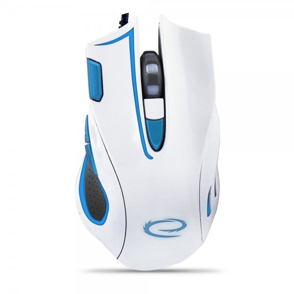 Mouse Gaming EGM401WB Hawk 2400DPI Alb/Albastru