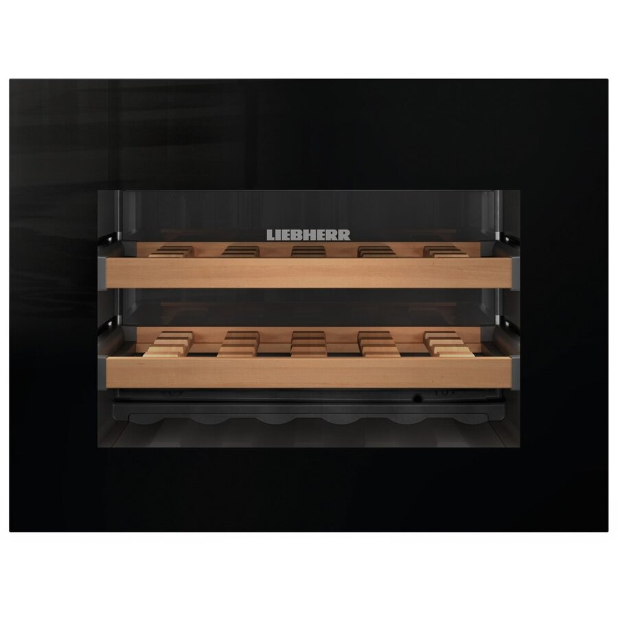 Frigider De Vin WKEgb 582 Incorporabil 18 Sticle 46L Negru