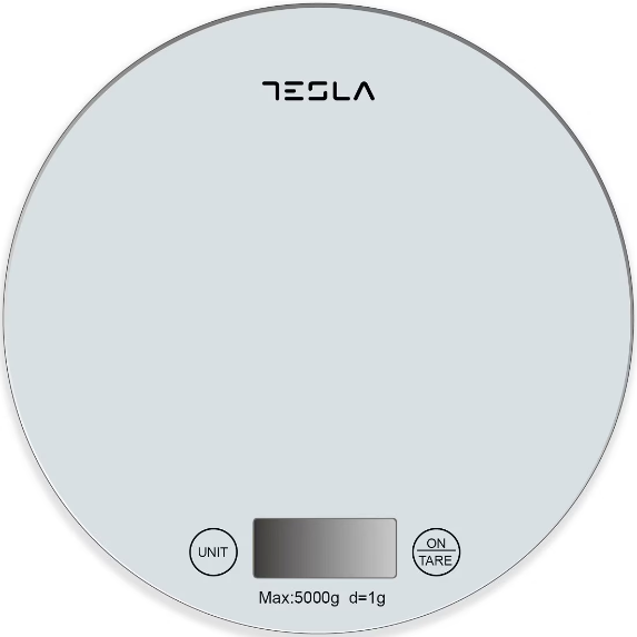 Cantar De Bucatarie KS200W 5Kg Ecran LCD Sticla Alb