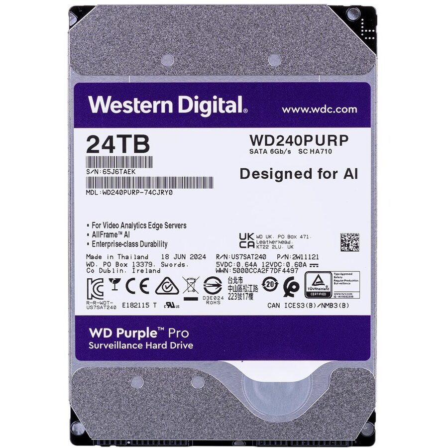 HDD WD Purple Pro 24TB SATA WD240PURP