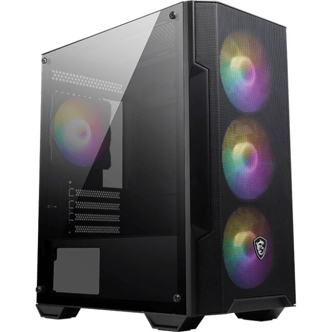 Carcasa MSI MAG FORGE M100A, Micro ATX Tower, Fara sursa, mATX, mITX (Negru) - imagine 2