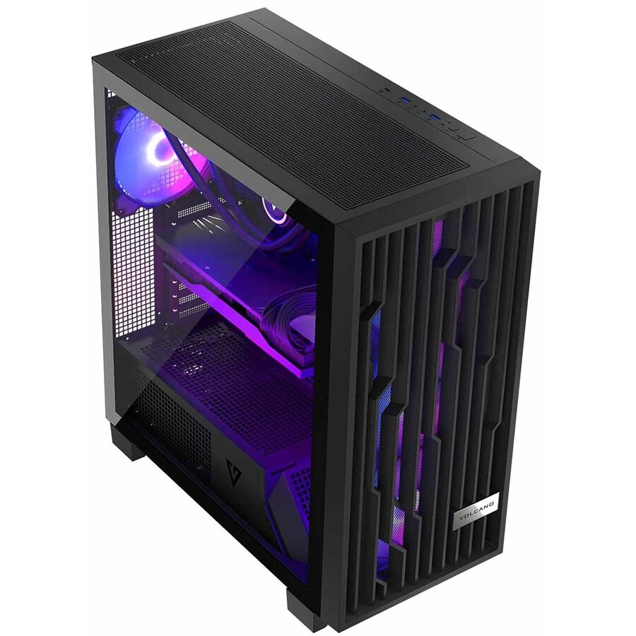 Carcasa Modecom VOLCANO PERUN APEX ARGB MIDI Negru — imaginea 3