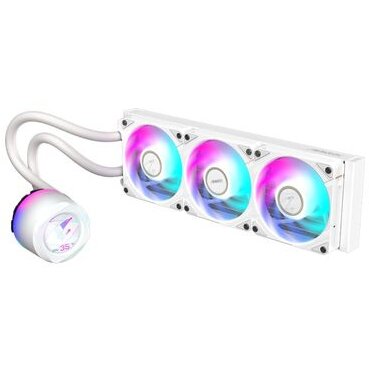 Cooler CPU Gigabyte Aorus Waterforce II 360 ICE, iluminare ARGB, 3x 120mm, 2300 rpm, PWM (Alb) - imagine 3