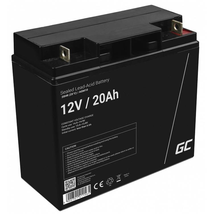 Baterie Reincarcabila AGM10 VRLA 12V 20Ah pentru UPS/Motoare Negru
