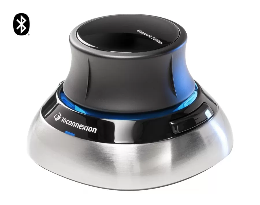 Space Mouse 3DCONNEXION Wireless Bluetooth Edition pentru Profesionisti Negru/Argintiu