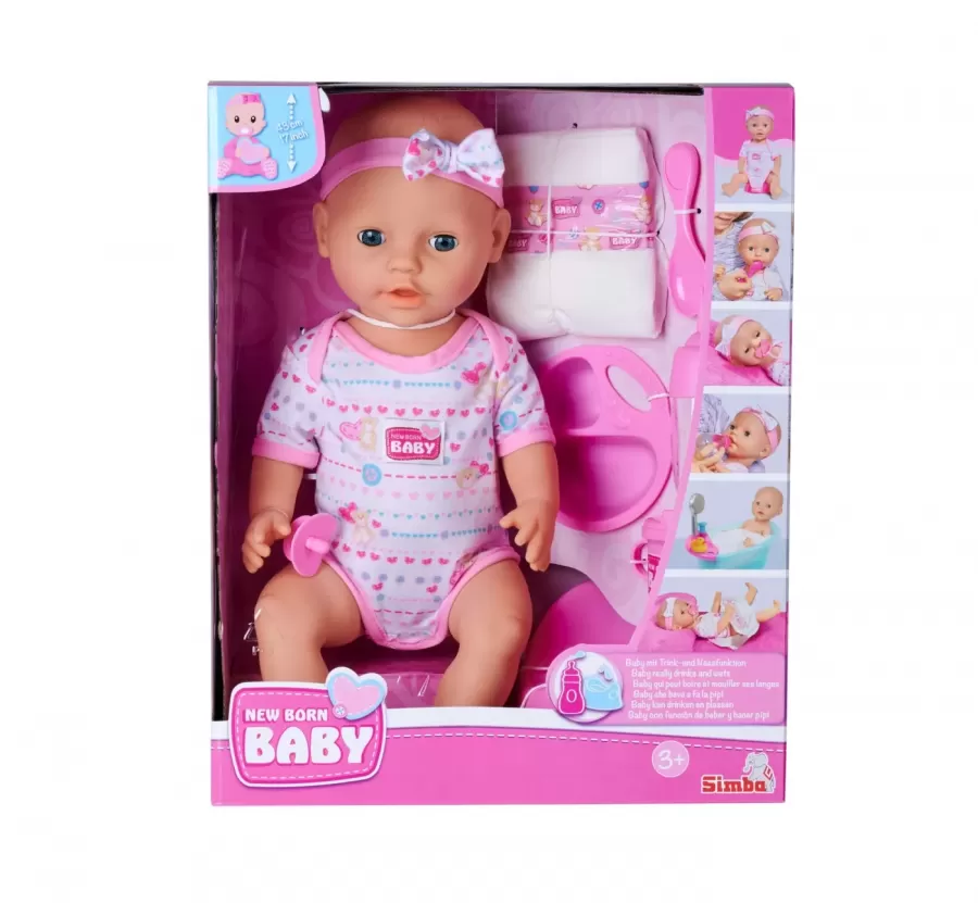 Papusa Simba Bebeluș Pink