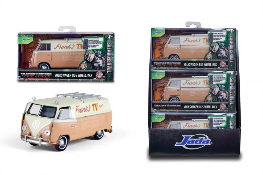 Macheta Simba Jada Transformers T7 Mașinuță Metalica Volkswagen Wheeljack Scară 1:32