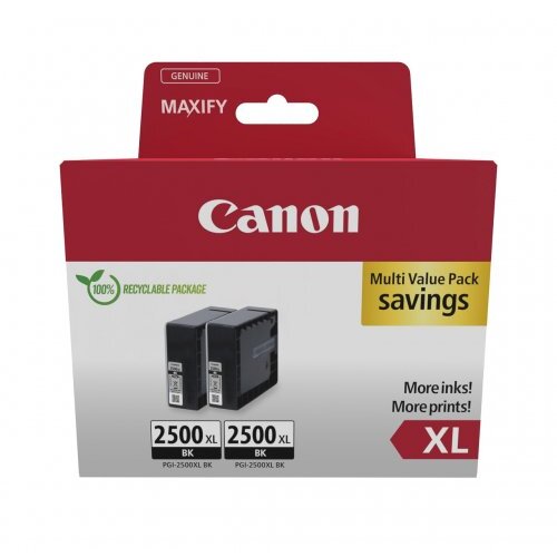 Pachet 2 Cartușe Cerneală Canon PGI-2500XLBK 9254B011AA Capacitate Mare Negru