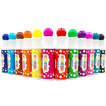 Set 12 Carioci Dot Markers Lavabile Uscare Rapida 40 ml Culori Diverse