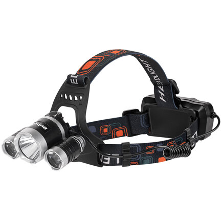 LANTERNA FRUNTE ACCU 10W + 2X 3W 350LM Rebel
